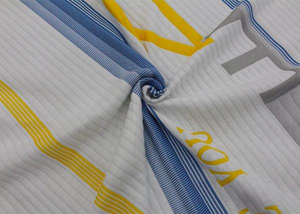 Knitted Jacquard Bamboo Fiber Fabric Yarn Dyed Polyester Latex Pillow Bed