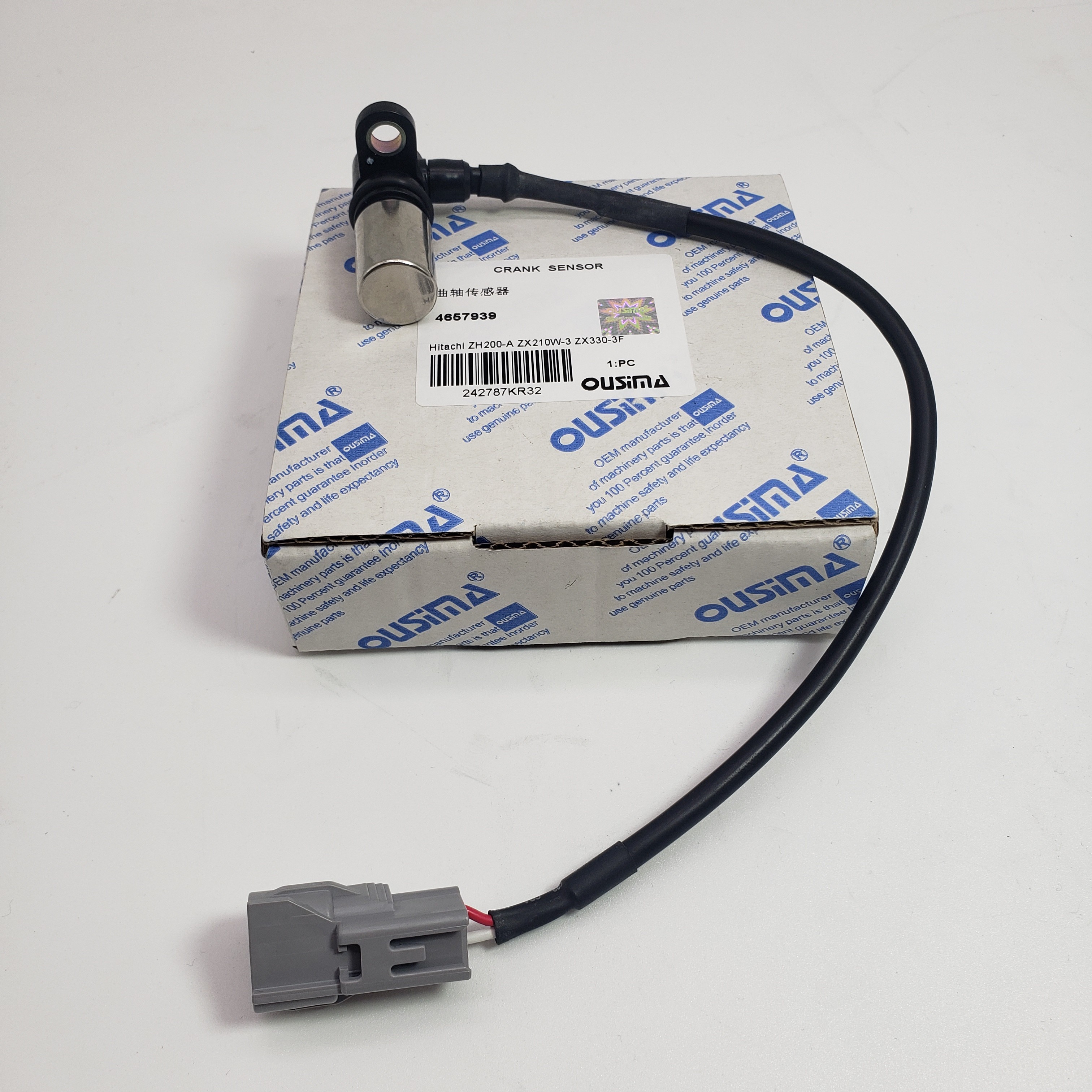New Crankshaft Position Sensor 4657939 Compatible with Hitachi Excavator ZH200-A ZX210W-A ZX300-3F