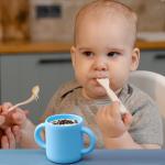 Infants Silicone Training Cup 2 Easy Grip Handles Baby Open Cup 5oz