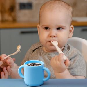 Quality Infants Silicone Training Cup 2 Easy Grip Handles Baby Open Cup 5oz wholesale