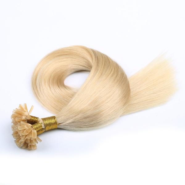 2016 New Arrival Last Double Drawn Full Cuticle U Tip Prebonded Hair Blond Hair