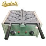 Teflon Coated Body 1.4kw Taiyaki Fish Waffle Maker 380*365*225mm