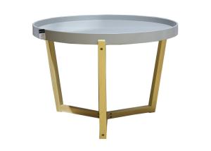 Quality Dark Gray 10KG 63cm Diameter MDF Side Tables wholesale