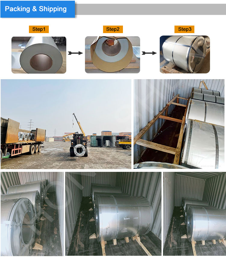 High Strength Galvanized Steel Color Coated Coil Pre Painted Hot Dip Galvanized Coated Steel Coil in White RAL Color