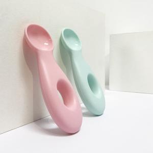 Quality Customized Logo Pink Infant Self Feeding Spoon Baby Infant Feeding Utensils Feeding OEM wholesale