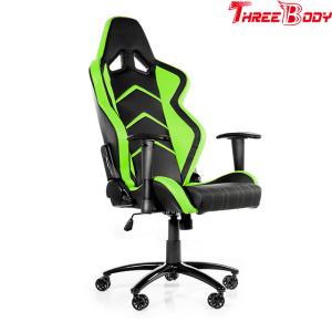 Quality 360 Degree Gaming Chair Durable , Black And Green Racing Seat Gaming Chair wholesale