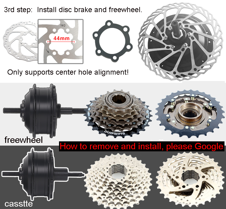 48V-72V Electric Bicycle Motor conversation kit 20/24/26/27.5/700C/28/29 inch rear wheel motor 3kw for bicycle