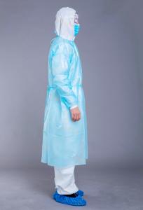Quality Blue General Medical PP PE 30g Disposable Isolation Gown wholesale