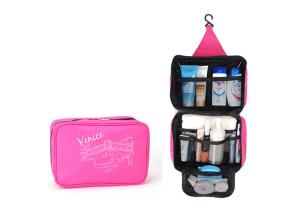 Quality Custom Print Hanging Toiletry Bag Travel Toiletry Bag , Hanging Travel Organizer Bag wholesale