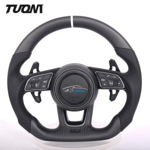 Quality Matte Audi Carbon Fiber Steering Wheel Real Leather RS International Auto Parts wholesale