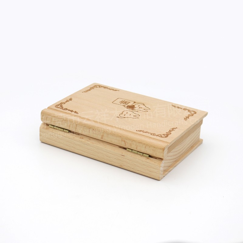 wooden box Baby Teeth Keepsake Box Wooden Tooth Fairy Boxes Easter gift custom