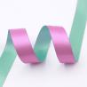 Buy cheap Double Colors Polyester Ribbon Roll Rose Blue 25mm Satin Poly Ribbon from wholesalers