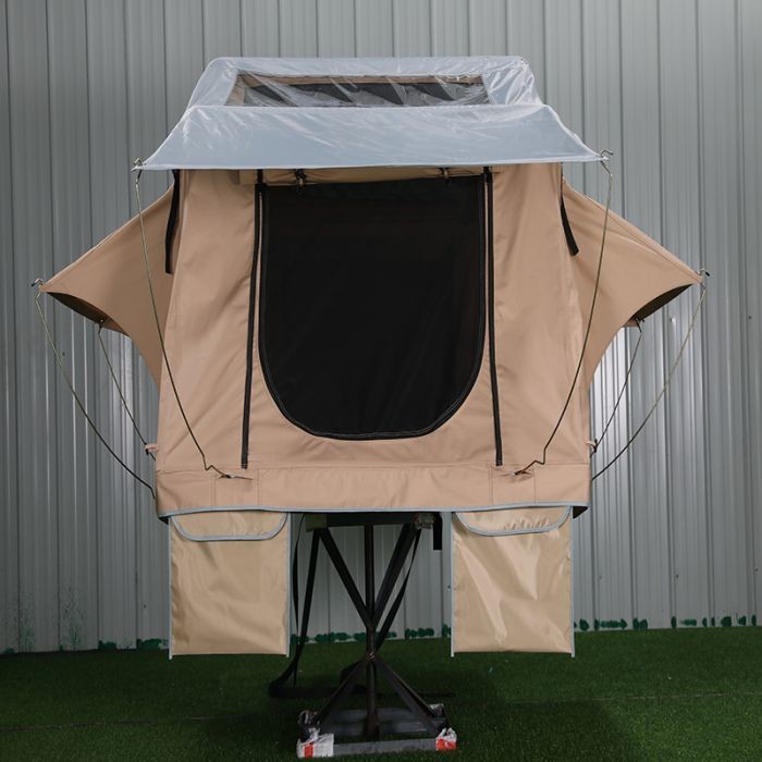 PU Coated 3000mm Rooftop Camping Tent , Hard Shell Roof Top Tent For Truck