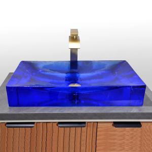 Quality Glazed Rectangular Bathroom Wash Basins Countertop Mounted wholesale