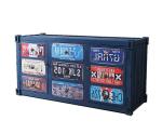 Industrial Container Cabinet Dinner TV Side Cabinet Creative Storage Double Door