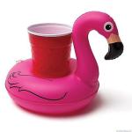 Flamingo Pool Floating PVC Inflatable Can Holder for Party,promotional gifts