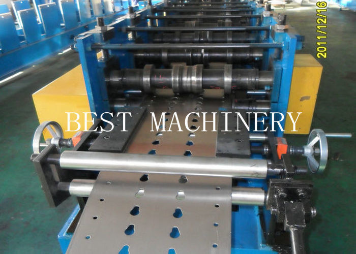 Heavy Duty 2.5mm Rack Roll Forming Machine Slotted Angle Shelving Making