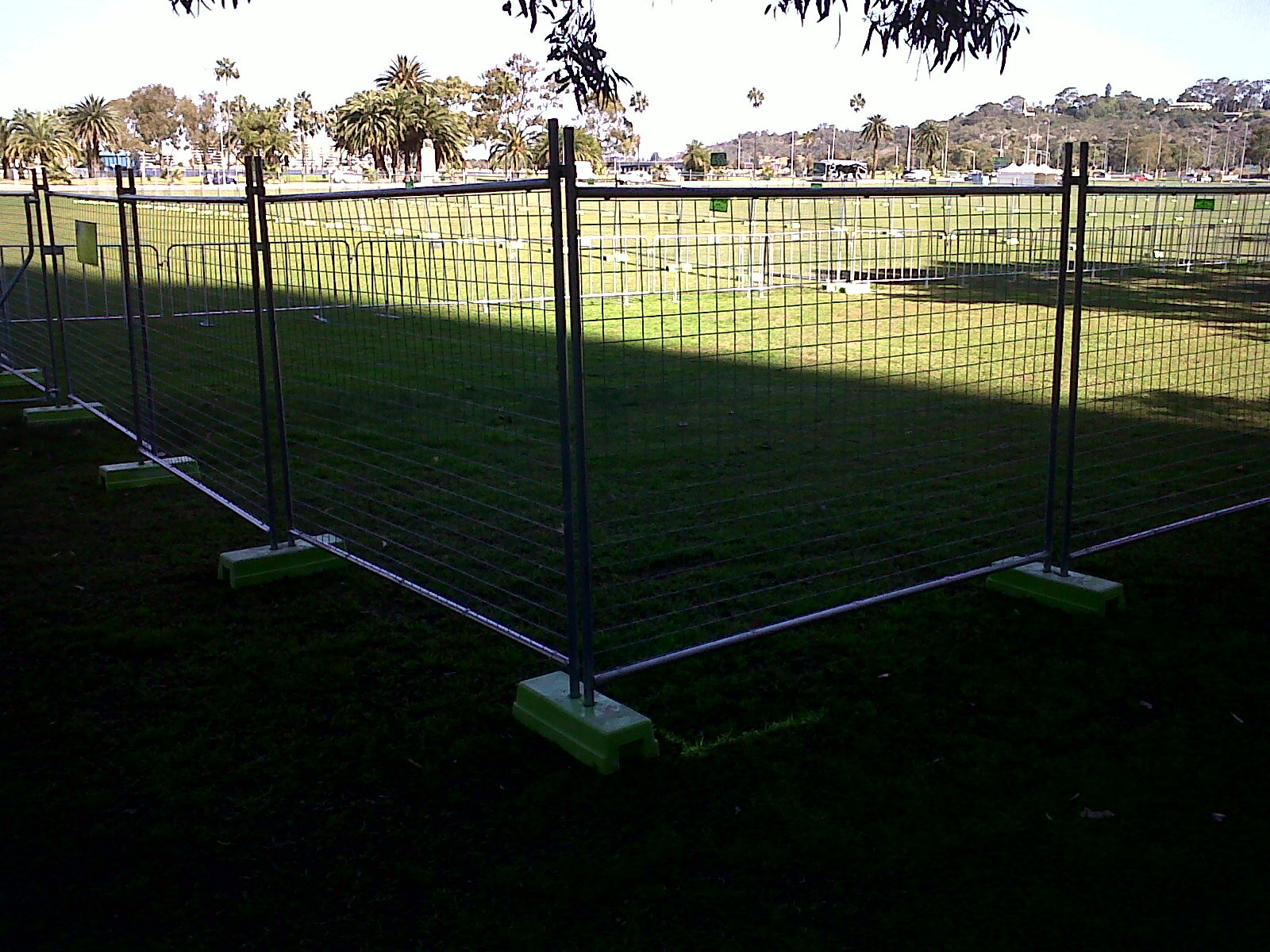 High Rigidity Temporary Fence Panels Galvanized Chain Link Fence Panels