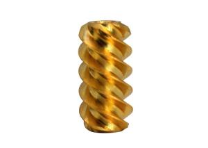 Quality Ra 0.4 Miniature Brass Worm Gear 1 Tooth 1.5 Module AGMA 7 Brass wholesale