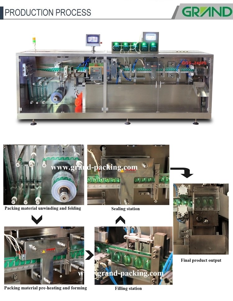 10ml 14ml monodose plastic ampoule filling sealing machine for olive oil
