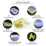 OEM Logo Leakage Proof 800ml Silicone Foldable Lunch Box