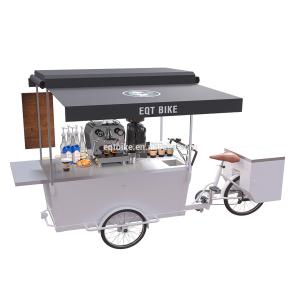 Quality Integrated SS304 Worktable 300KG Load Mobile Coffee Cart wholesale