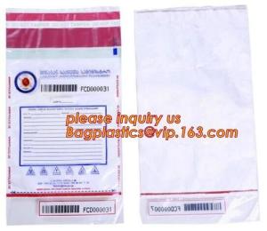 Quality Opaque Tamper Evident Sealing Plastic Bank Money Steb Security Bag / Custom Self Adhesive Plastic Courier Bag, bagease wholesale