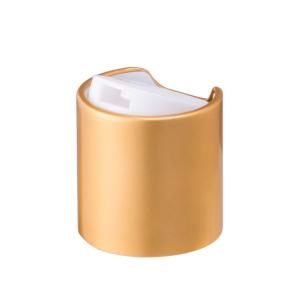 Quality Gold Disc Top Cosmetic Bottle Caps 24/410 aluminum plastic Material wholesale