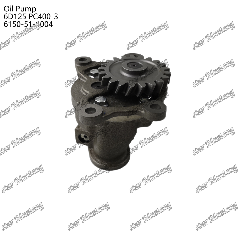 Oil pump 6D125 PC400-3 flat 6150-51-1004