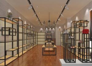 Quality Interior Decoration Design Shoe Shop Display Stands For Women / Men's Shoes wholesale