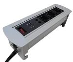 Black Color Flip Socket Set Universal Standard 2 USB Charger 2 Network