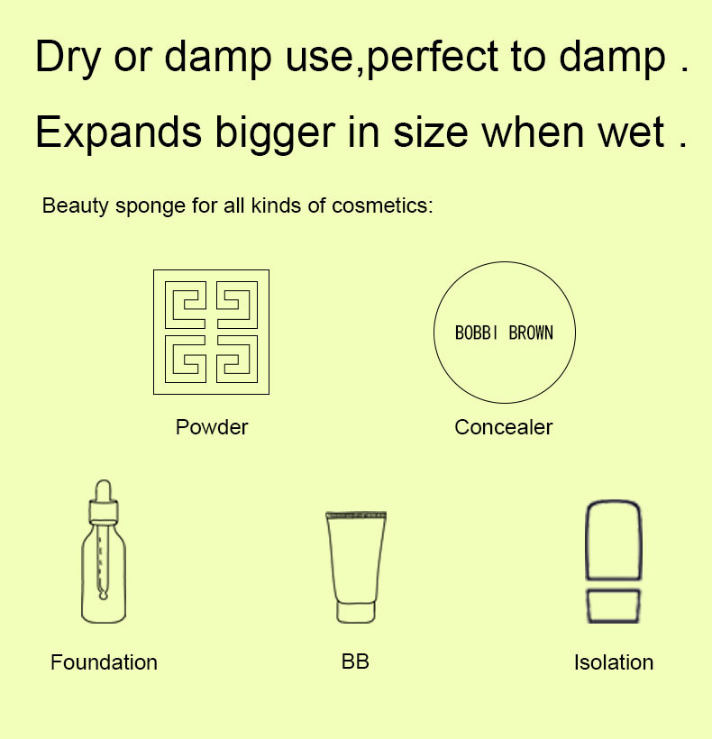 Private Label Face And Body Beauty Blender Hydrophilic Polyurethane