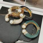 Classic Crystal Bangles Bracelets For Women Gold Color pearl Bangles Femal