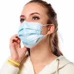 Breathable Medical Face Mask , Blue Disposable Mask Dustproof Eco Friendly