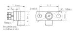 SMP Female Right Angle 2 Holes Flange Connector for 2# Semi Rigid/Flexible Cable
