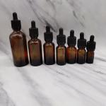 100ml Amber Glass Cosmetic Bottles Dropper Ratchet Closure Protect Children