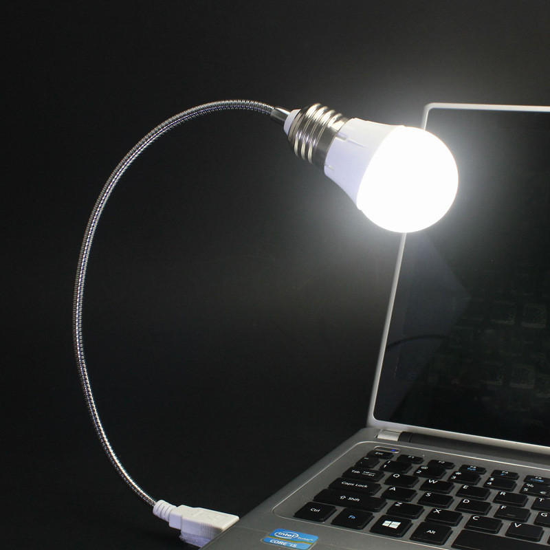 Promotional LED USB light bulb Metal + plastic logo customized