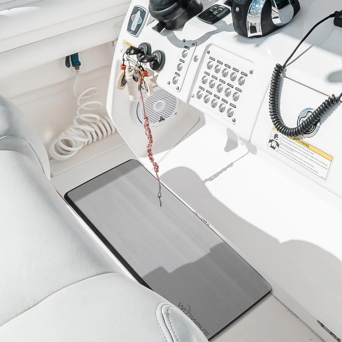 WOOWAVE EVA Boat Flooring Waterproof Station Pad for Customized Brush Grooved Surface