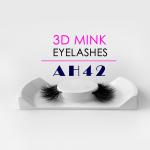 Lightweight Mink Fluffy Lashes , Natural Black Color Luxury 3D Mink Lashes