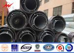 Power Transmission Line Steel Tubular Pole , Galvanized Steel Pole