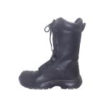 Black Leather Firefighter Boots Heat Insulation Firefighter Boots Steel Toe