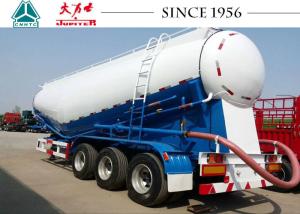 Quality V Type Bulk Tanker Trailer , 3 Axles Cement Tank Trailer With Big Load Capacity wholesale