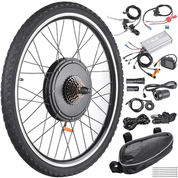48V 26 Inch Rear Wheel Electric Bicycle Motor Kit , Electric Motor Kits For