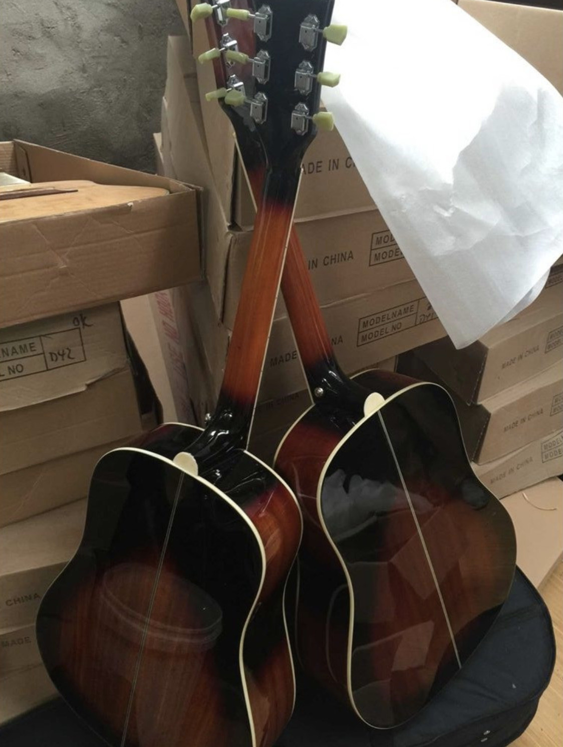 2018 New + Factory + Chibson G160e VS acoustic guitar sunburst John Lennon G160 electric acoustic guitar