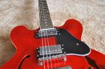 Factory supply Red G es335 electric jazz guitar semi-hollow arched top ES 335