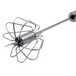 Semi Automatic Hair Dye Accessories , Push Down Mixer Whisk Stainless Steel