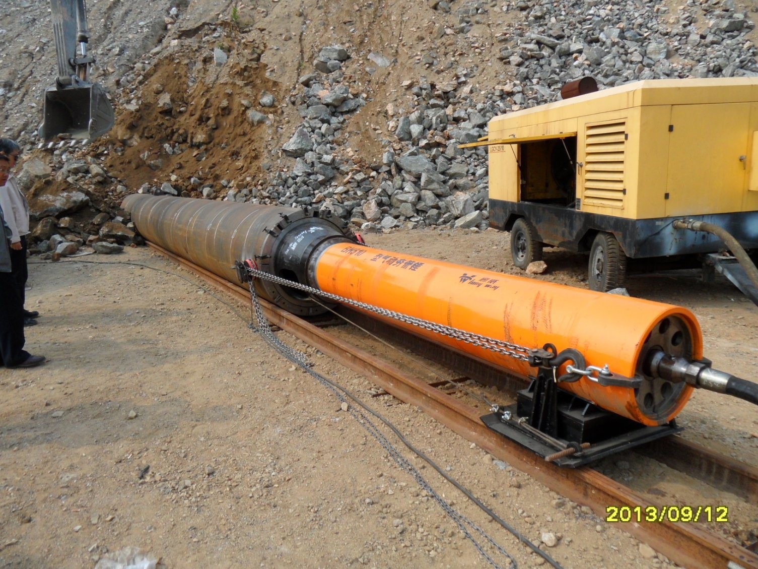 BH650 2500T Impact Pneumatic Pipe Rammer Hammer