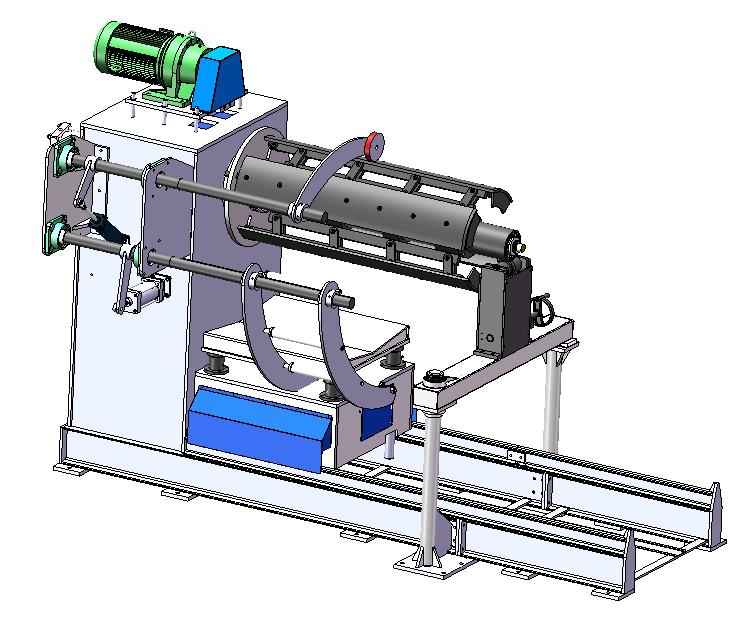25 Tons Single Drum Uncoiler Machine Hydraulic Expansion And Contraction