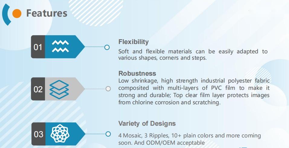 1.5mm Thickness Hard Plastic Pool Liner Plastic Liner For Swimming Pool