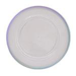 Gold Beaded Clear Acrylic Charger Plates Round Plate Gold Rim 33CM